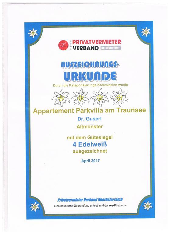 Apartment Parkvilla Traunsee Altmünster Eksteriør billede